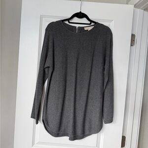 Michael Kors Gray Knit Tunic Sweater